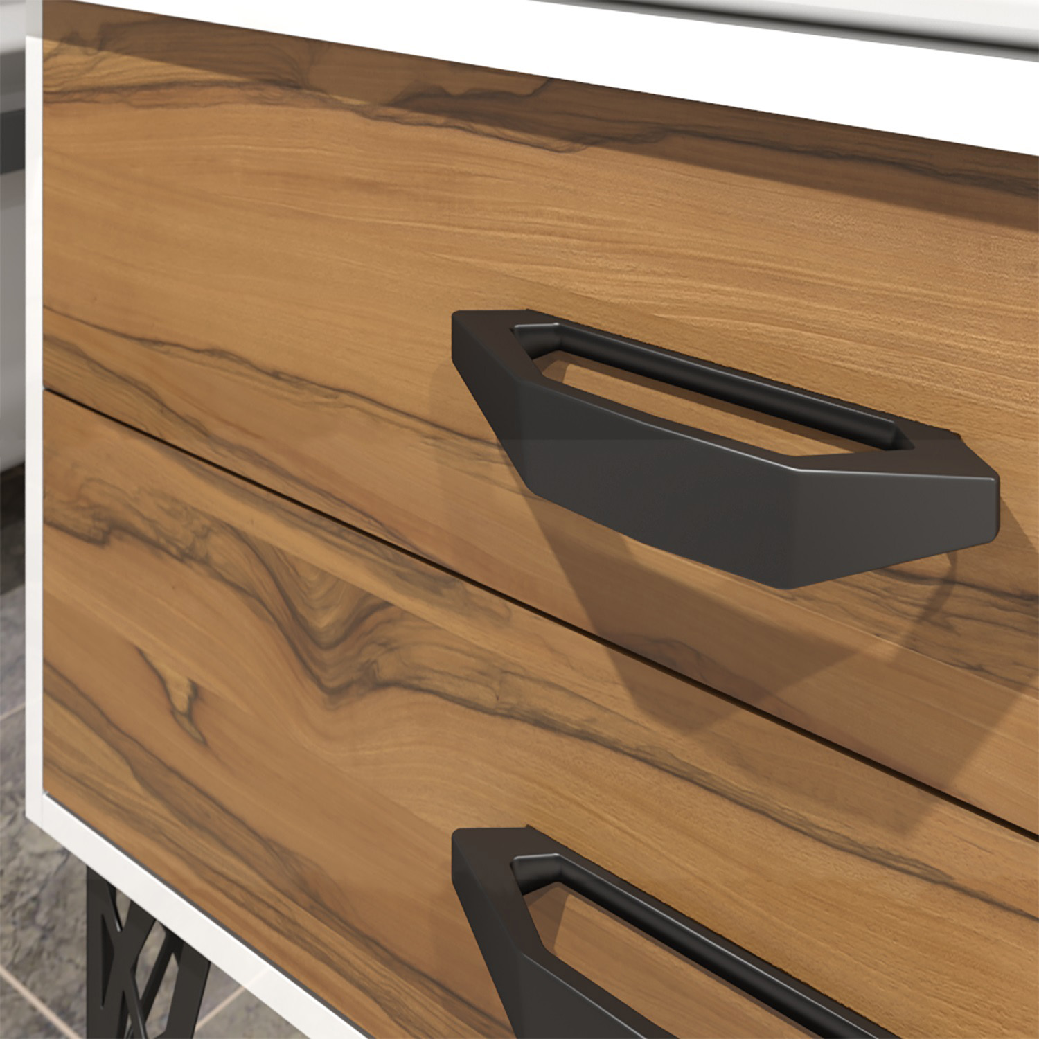 Тумба OPADIRIS Дольче лофт 80, белый глянцевый