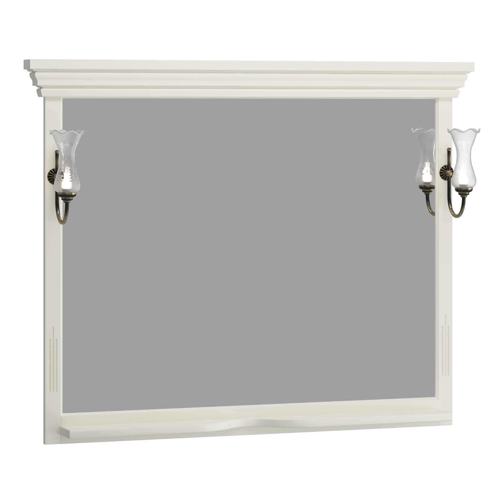 Зеркало OPADIRIS Риспекто 120, слоновая кость, с выключателем