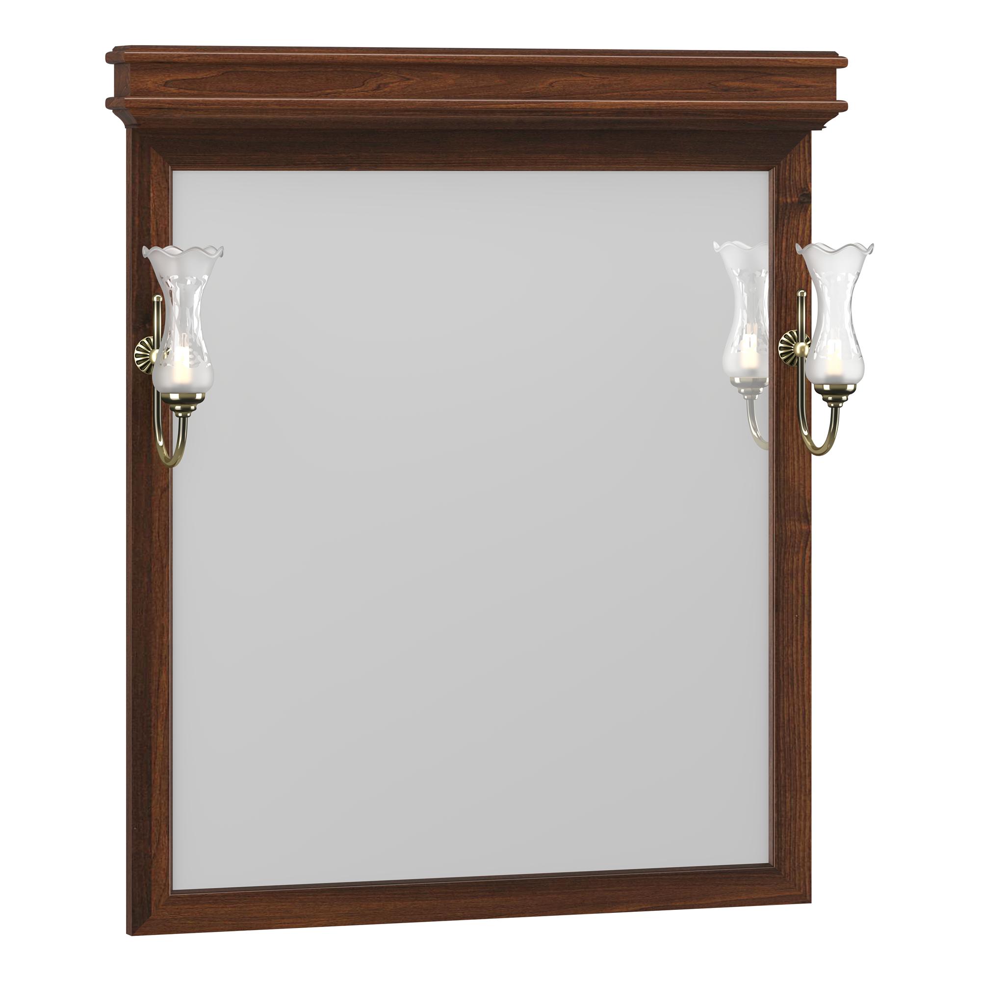 Зеркало OPADIRIS Борджи 85, светлый орех, с выключателем, вар. 2