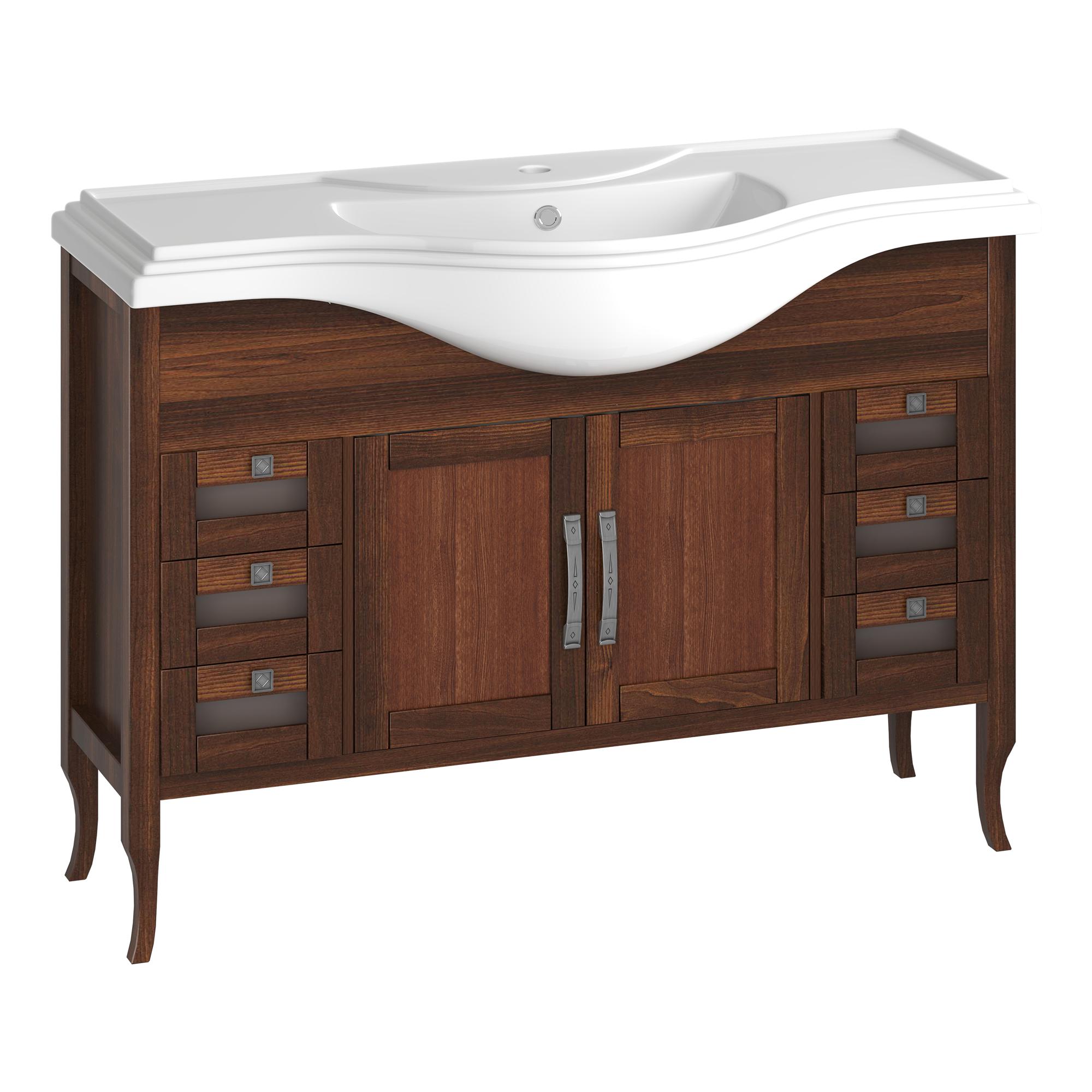 Тумба OPADIRIS Мираж 120, светлый орех (под раковину Kirovit Классик 120)