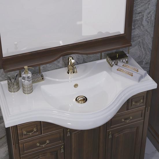 Тумба OPADIRIS Риспекто 100, орех антикварный (нагал) (под раковину Kirovit Классик 105)