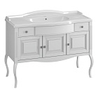 Тумба OPADIRIS Лаура 120, белый матовый без патины (под раковину Florentina Лаура 120)