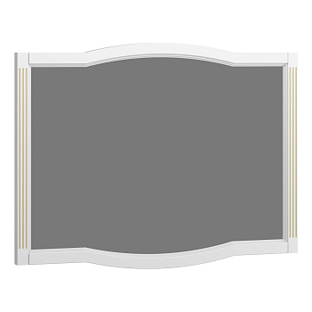 Зеркало OPADIRIS Лаура 120, белый матовый с патиной - бежевый