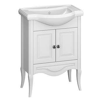 Тумба OPADIRIS Брунелла 65, белый матовый (под раковину Kirovit Классик 65)