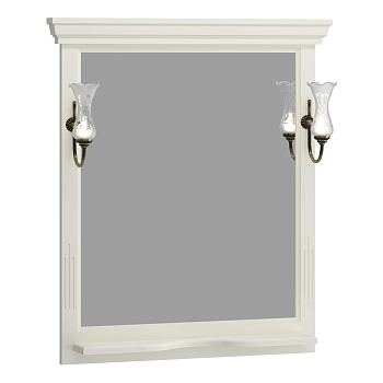 Зеркало OPADIRIS Риспекто 85, слоновая кость, с выключателем