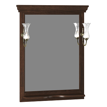 Зеркало OPADIRIS Риспекто 80, орех антикварный (нагал), с выключателем