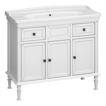 Тумба OPADIRIS Кантара 105, белый матовый (под раковину Kirovit Модерн 105)