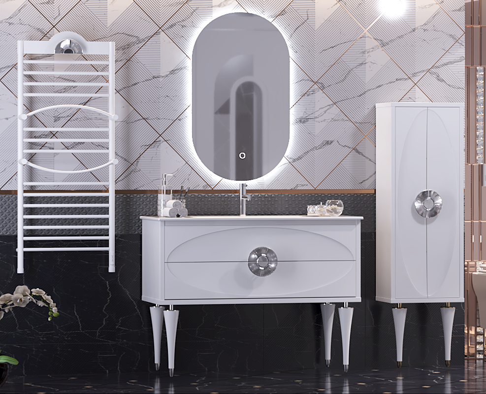 Коллекция Ибица белый - хром